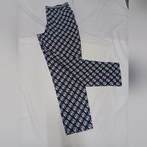 Black and White Patterned Leggings cotton and polyester fabric
